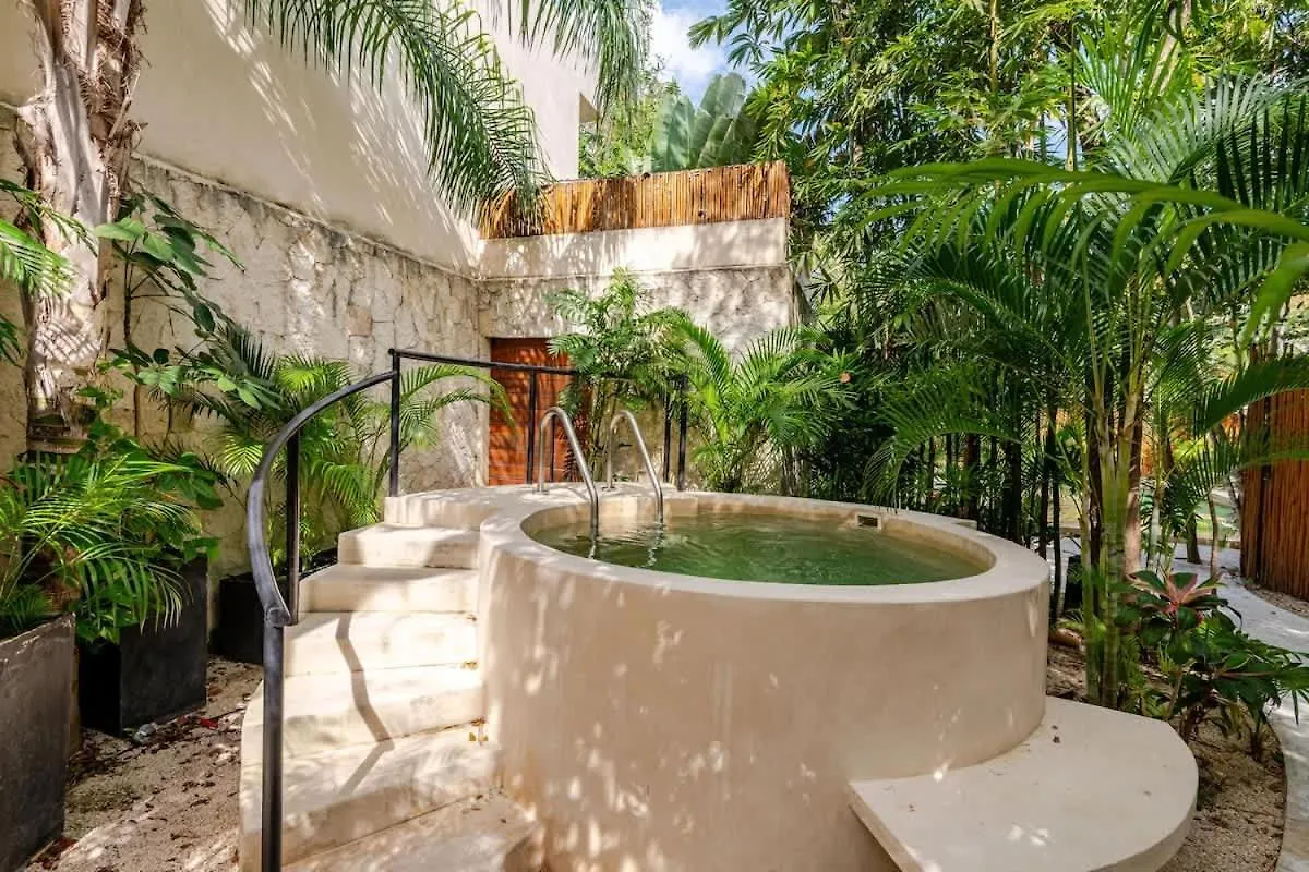 Villa Bambu Con Alberca Privada En 툴룸