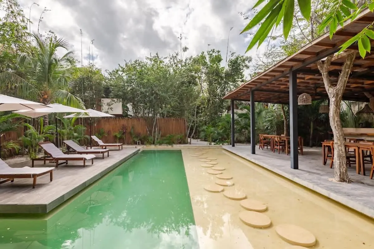 Villa Bambu Con Alberca Privada En 툴룸