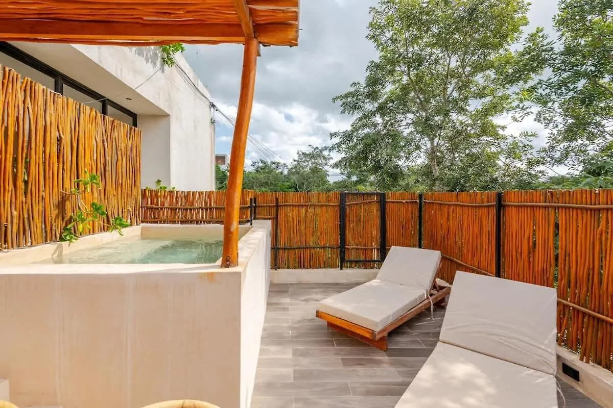 Villa Bambu Con Alberca Privada En 툴룸