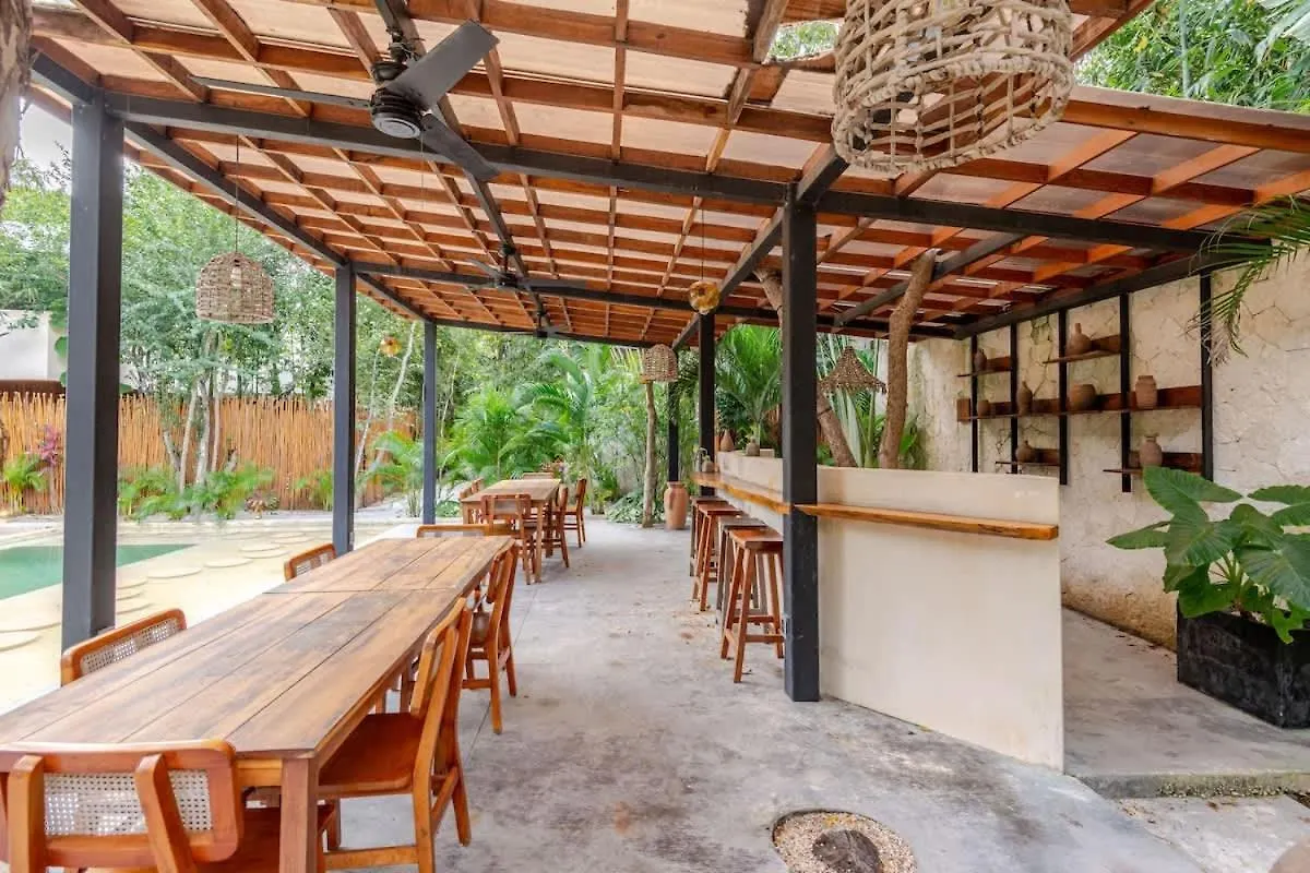 Villa Bambu Con Alberca Privada En 툴룸 0*,