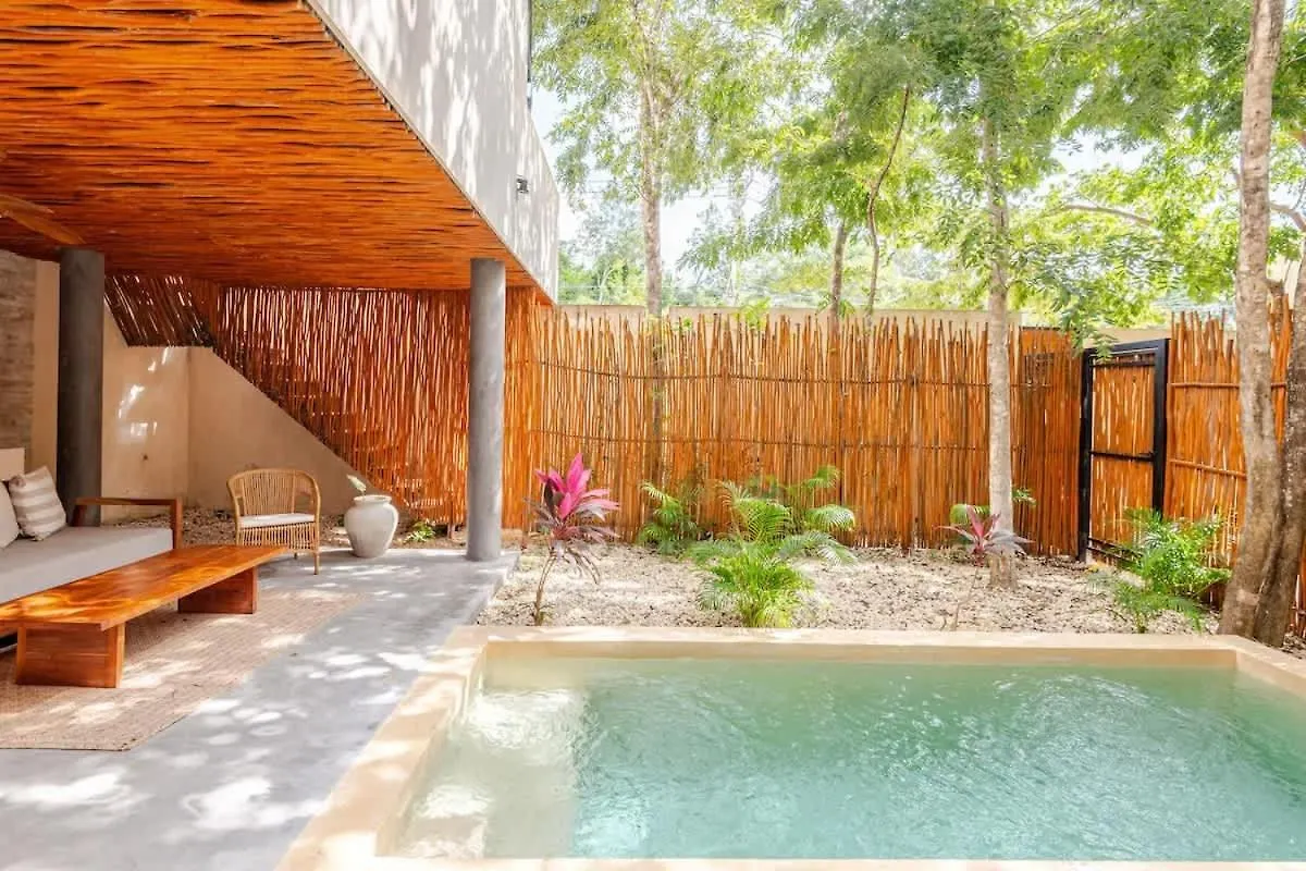 Villa Bambu Con Alberca Privada En 툴룸 0*,  멕시코