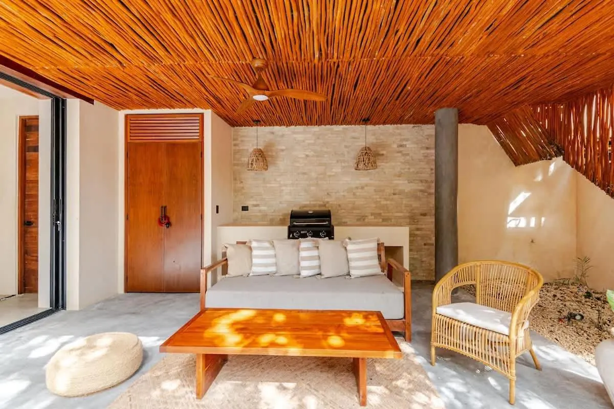Villa Bambu Con Alberca Privada En 툴룸