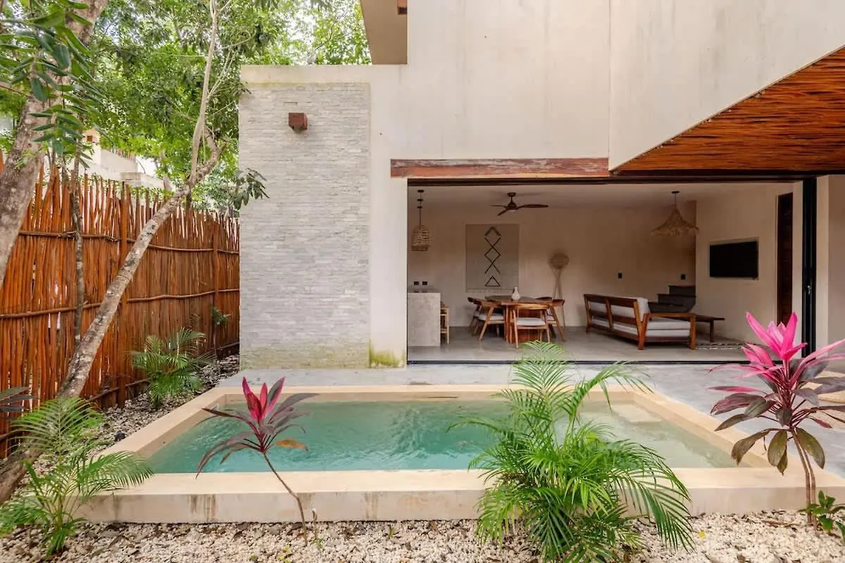 Villa Bambu Con Alberca Privada En 툴룸