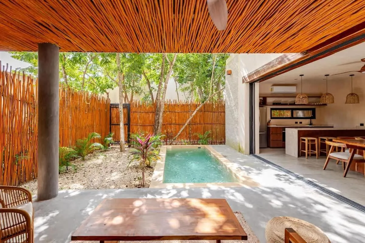 Villa Bambu Con Alberca Privada En 툴룸