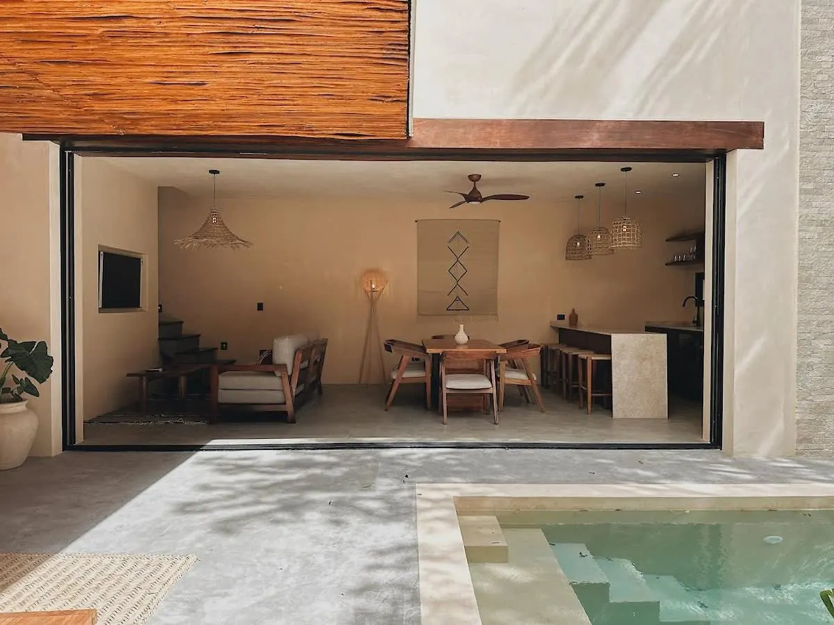 Villa Bambu Con Alberca Privada En 툴룸