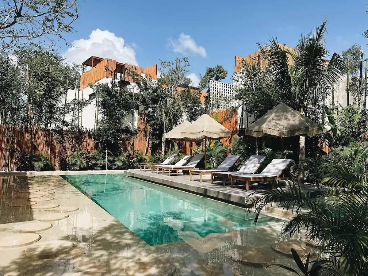 Villa Bambu Con Alberca Privada En 툴룸